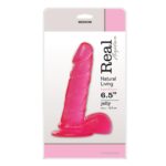 dildo jelly dildo real rapture pink 65 - zdjęcie produktu