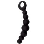 plug kulki fallo anale caterpill ass silicone black - galeria 1