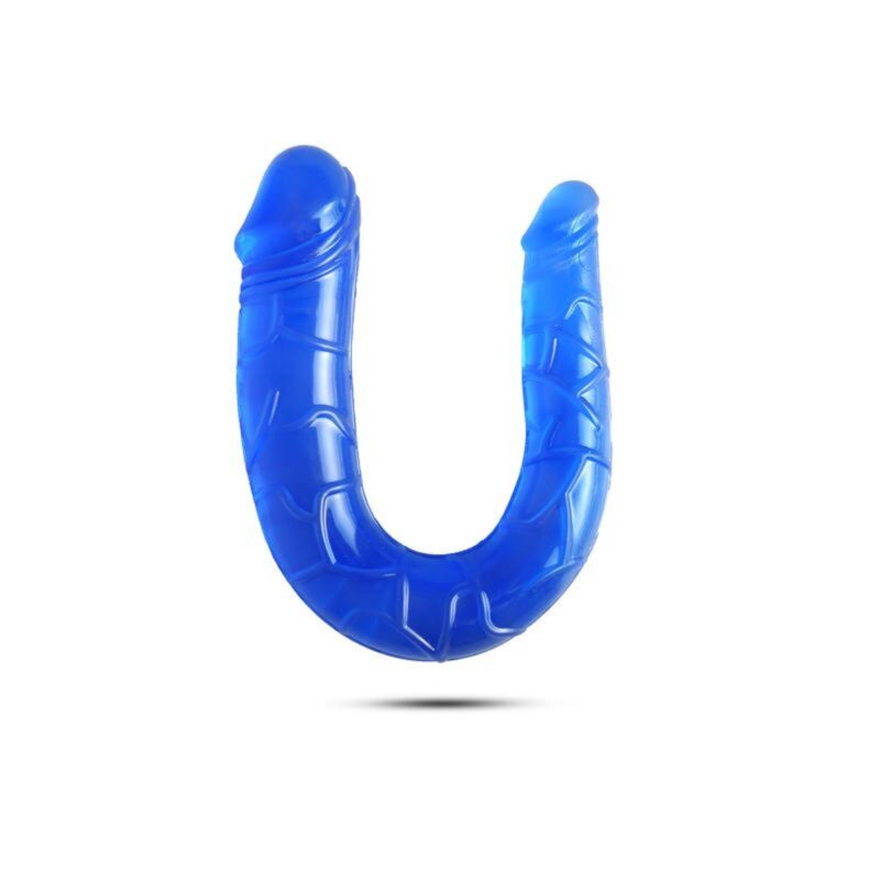 dildo fallo doppio toyz4lovers lily blue - zdjęcie produktu