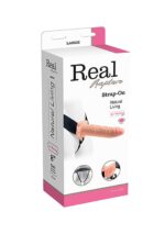 proteza vibratore strap on cavo real rapture 8 flesh - zdjęcie produktu