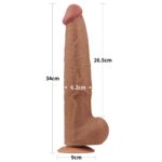 13 5 king sized sliding skin dual layer dong brown - galeria 2