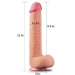 12 dual layered platinum silicone cock - galeria 1