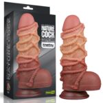 9 5 dual layered platinum silicone cock with rope 2 - zdjęcie produktu