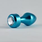 aluminium anal plug blue - galeria 1