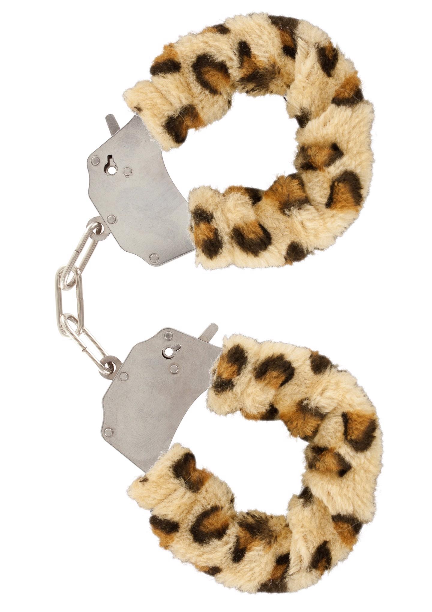 10350_LEOPARD_01 Furry Fun Cuffs Leopard - obrazek 1