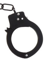 metal handcuffs black - galeria 2