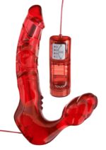 bend over boyfriend vibrator red - zdjęcie produktu