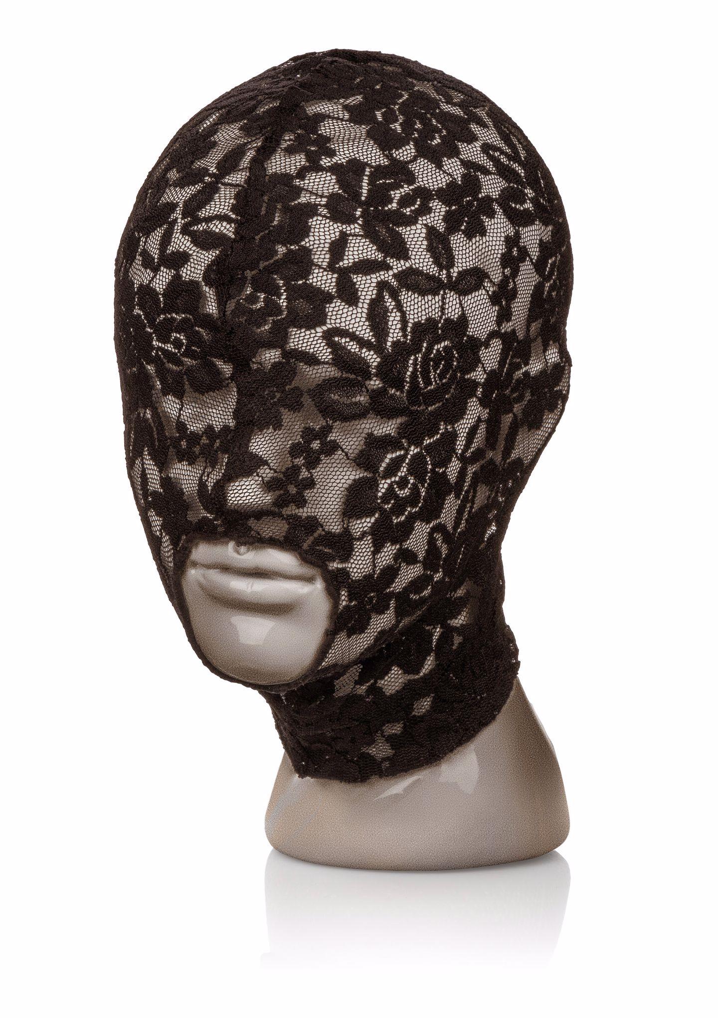 12985_BLACK_01 Scandal Lace Hood Black - obrazek 1