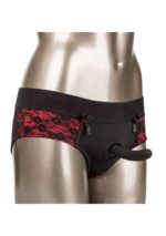scandal crotchless set l xl black - galeria 2