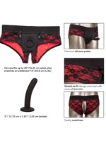 scandal crotchless set l xl black - galeria 6