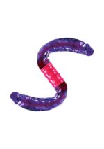 dual vibrating flexi dong purple - zdjęcie produktu