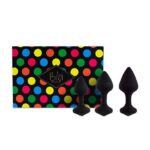 feelztoys bibi butt plug set 3 pcs black - zdjęcie produktu