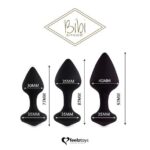 feelztoys bibi butt plug set 3 pcs black - galeria 1