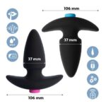 feelztoys funkybutts remote controlled butt plug set for couples - zdjęcie produktu