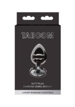 butt plug with diamond jewel m black - galeria 1