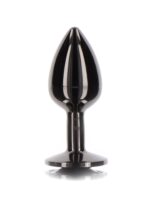 butt plug with diamond jewel m black - galeria 2