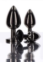 butt plug with diamond jewel m black - galeria 3
