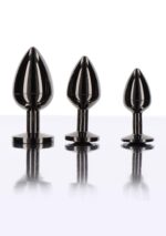 butt plug with diamond jewel m black - galeria 4