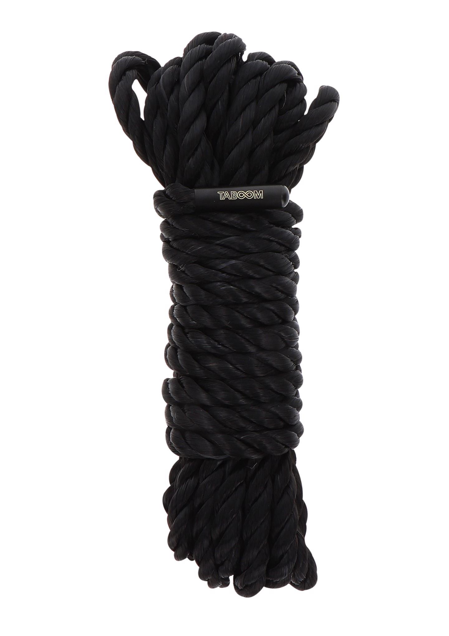 17250_BLACK_01 Bondage Rope 5 meter 7 mm Black - obrazek 1
