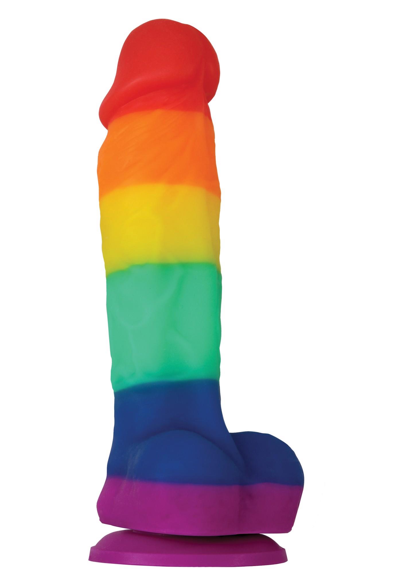 18155_MULTICOLOR_01 Pride Edition 5 Inch Dildo Multicolor - obrazek 1