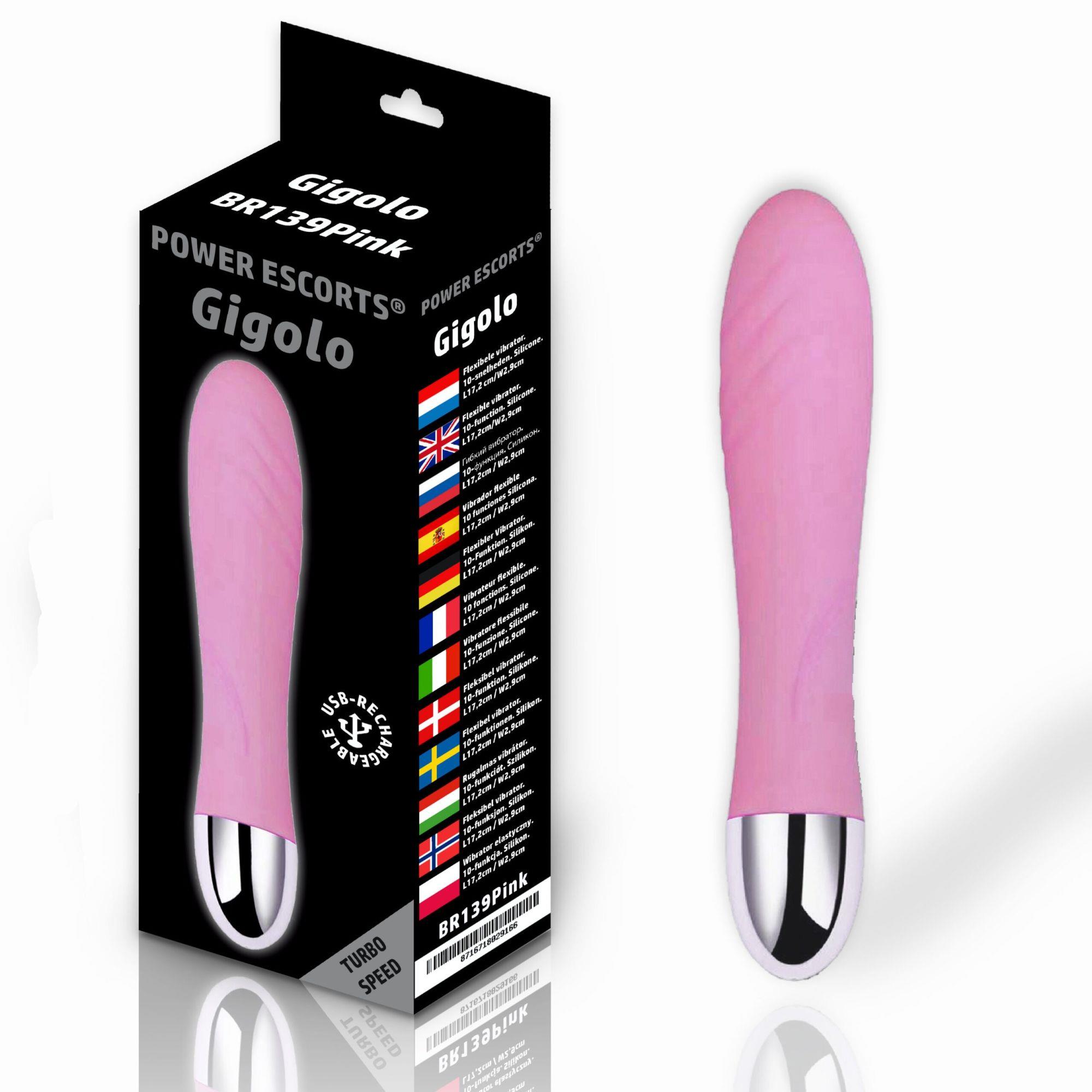 20-BR139PINK Wibrator - Gigolo USB pink - obrazek 1