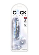 king cock 6 inch cock w balls transparent - galeria 1