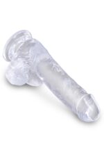 king cock 6 inch cock w balls transparent - galeria 3