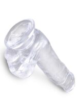 king cock 6 inch cock w balls transparent - galeria 4