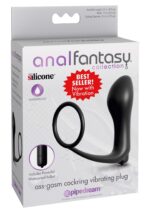 cockring vibrating plug black - galeria 1