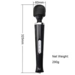 stymulator magic massager wand cable 110 240v black 10 function - galeria 2