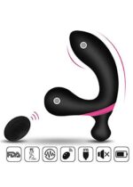 stymulator prostate massager dual vibrator usb 10 function remote control - galeria 3
