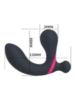 stymulator prostate massager dual vibrator usb 10 function remote control - galeria 4