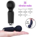 stymulator rechargeable mini masager usb 20 functions blue - galeria 4