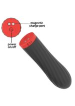 stymulator rechargeable silicone touch vibrator usb 10 functions black - galeria 2