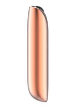 stymulator rechargeable powerful bullet vibrator usb 20 functions gold - zdjęcie produktu