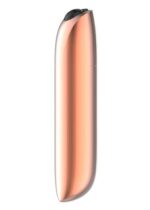 stymulator rechargeable powerful bullet vibrator usb 20 functions gold - galeria 1