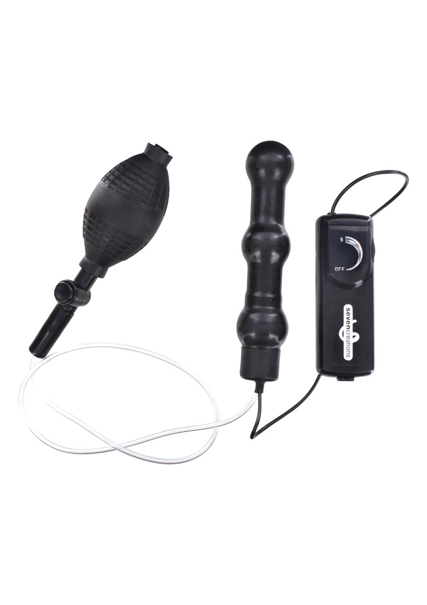 25181_BLACK_01 Zepplin Inflatable Anal Wand Black - obrazek 1