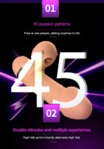 wibrator basia thtusting vibrator 2 in 1 tongue vibrators usb - galeria 3