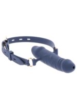 silicone breathable penis gag blue - galeria 2