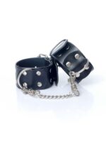 fetish b series handcuffs with studs 4 cm - zdjęcie produktu