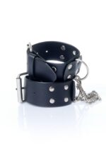 fetish b series handcuffs with studs 4 cm - galeria 1