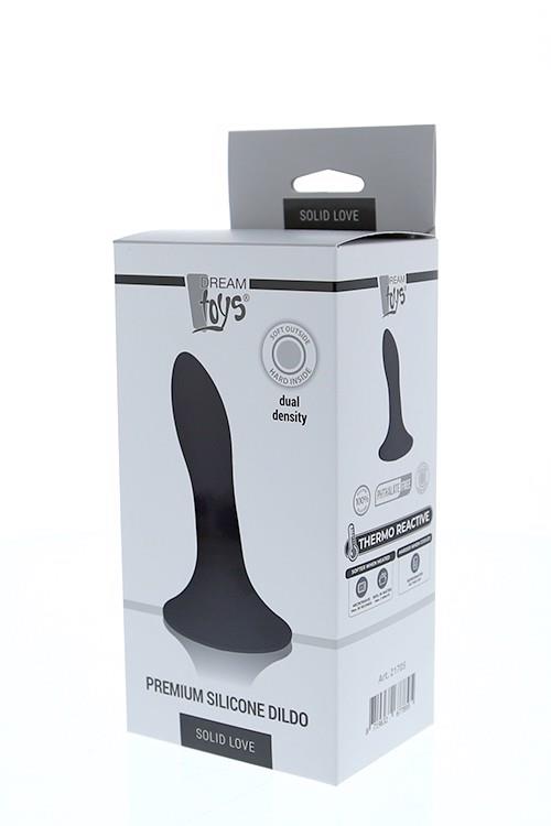 35-21705 SOLID LOVE PREMIUM DILDO 5INCH BLACK - obrazek 1