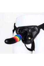 colourful love strap on solid dildo - galeria 2