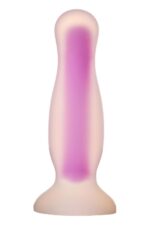 radiant soft silicone glow in the dark plug medium purple - galeria 2
