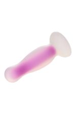 radiant soft silicone glow in the dark plug medium purple - galeria 4
