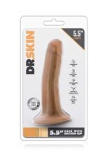 dr skin 5 5inch cock with suction cup 2 - zdjęcie produktu