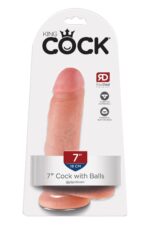 king cock 7 inch cock with balls light - galeria 4