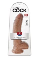 king cock 9 inch cock with balls tan - galeria 4