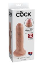 king cock 6 inch uncut light - galeria 3