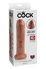 king cock 7 inch uncut tan - galeria 3